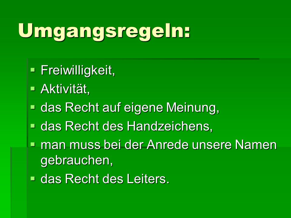 Der Inhalt